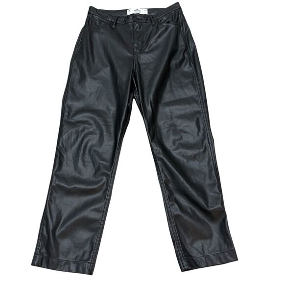 Hollister Pants - Hollister Black Faux Leather Ultra High Rise Pants Size 29/ 9R